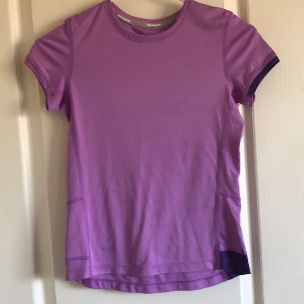 Purple Nike Running Dri-Fit Shirt